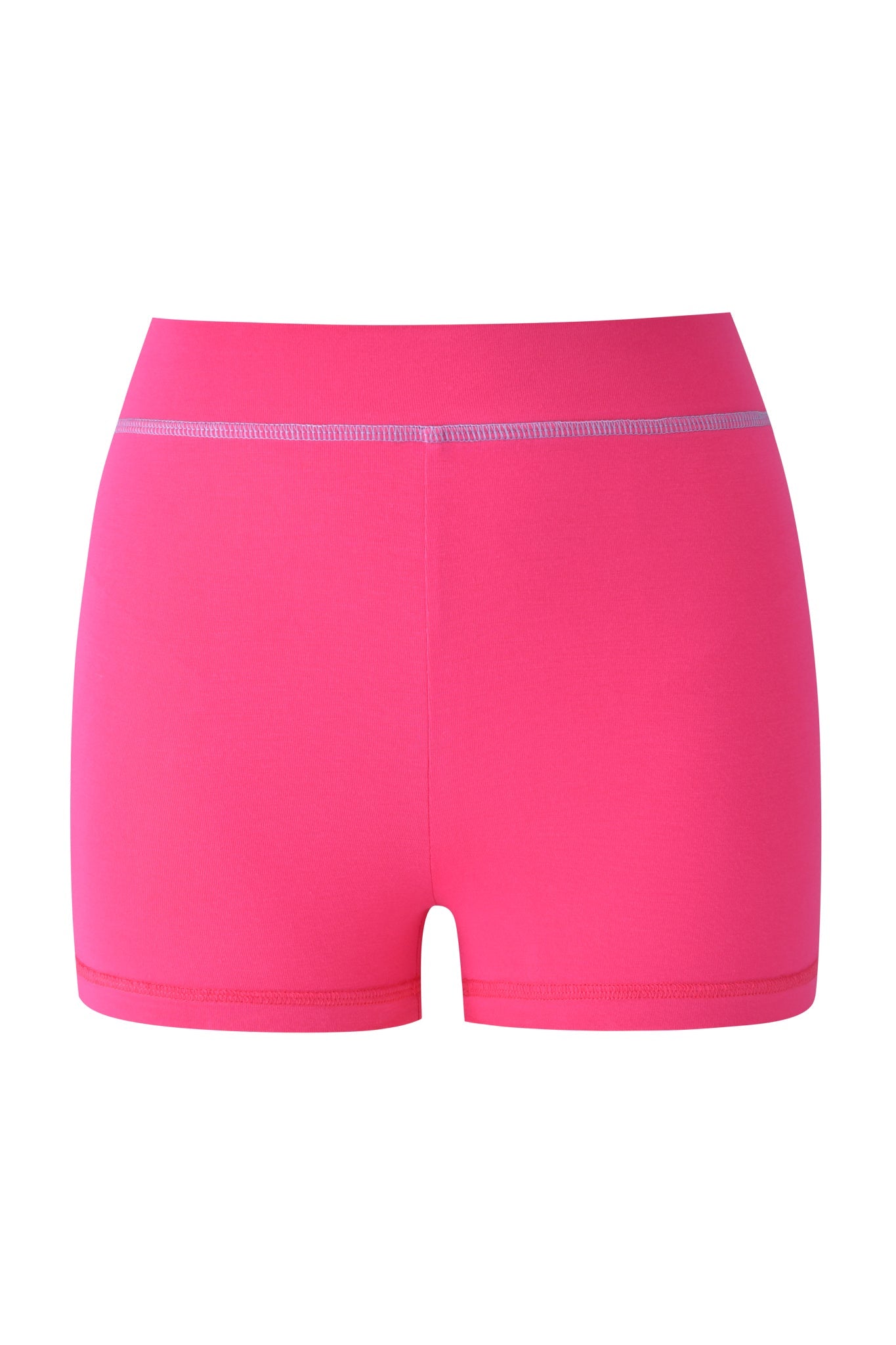The I.AM.GIA FAFI BLARE SHORT in hot pink features a high waistband and mini length, shown against a plain white background.